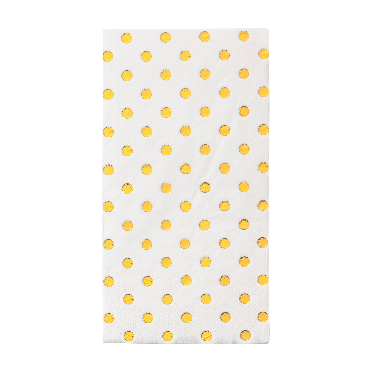 Durable White with Gold Dots Paper Dinner Napkins (600 Napkins)